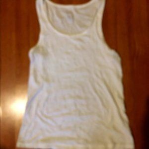 White wife beater/tank top